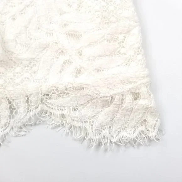 LOVERS + FRIENDS | White Lace Tassel Mini Dress XS - Picture 6 of 12